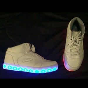 Skechers White Light up sneakers